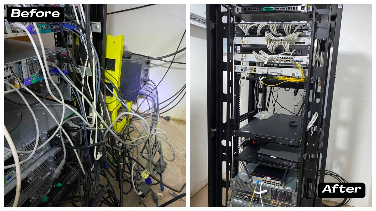 Seatec work on server Server room redesign